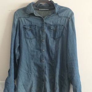 Soft denim shirt.